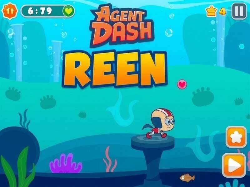 Agent Dash Underwater Quest Gameplay Screenshot